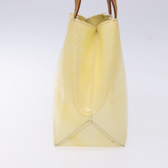 LOUIS VUITTON Monogram Vernis Reade PM Hand Bag Perle M91336 LV Auth 142216