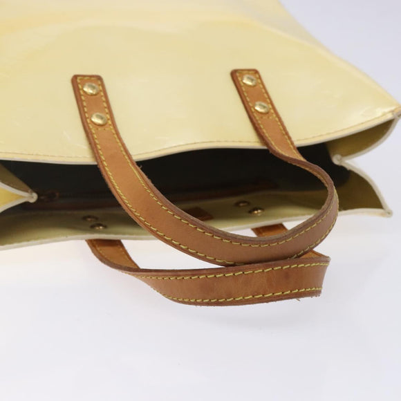 LOUIS VUITTON Monogram Vernis Reade PM Hand Bag Perle M91336 LV Auth 142216