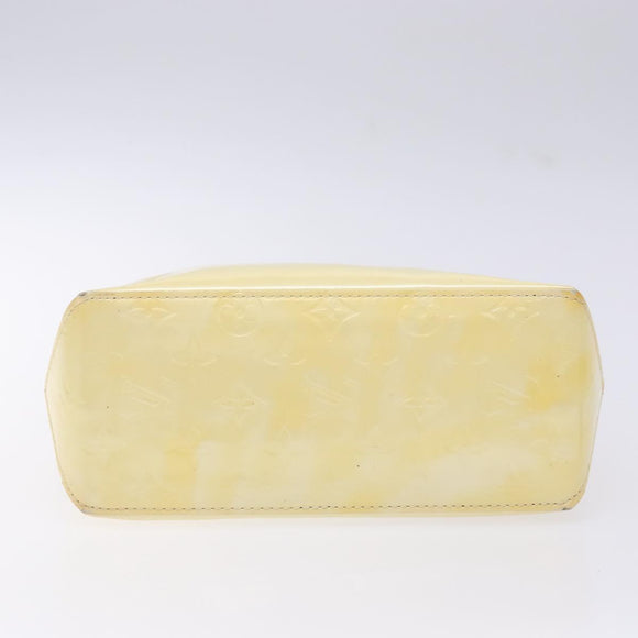 LOUIS VUITTON Monogram Vernis Reade PM Hand Bag Perle M91336 LV Auth 142216