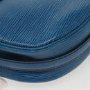 LOUIS VUITTON Epi June Feuille Shoulder Bag Blue M52155 LV Auth 142219-15