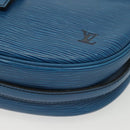LOUIS VUITTON Epi June Feuille Shoulder Bag Blue M52155 LV Auth 142219-16