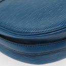 LOUIS VUITTON Epi June Feuille Shoulder Bag Blue M52155 LV Auth 142219-17