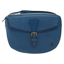 LOUIS VUITTON Epi June Feuille Shoulder Bag Blue M52155 LV Auth 142219-13