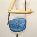 LOUIS VUITTON Epi June Feuille Shoulder Bag Blue M52155 LV Auth 142219-24