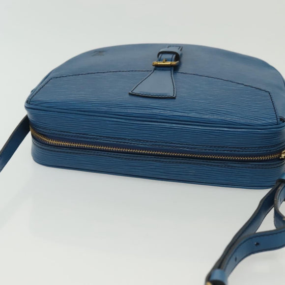 LOUIS VUITTON Epi June Feuille Shoulder Bag Blue M52155 LV Auth 142219