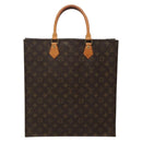 LOUIS VUITTON Monogram Sac Plat Hand Bag M51140 LV Auth 142230-2