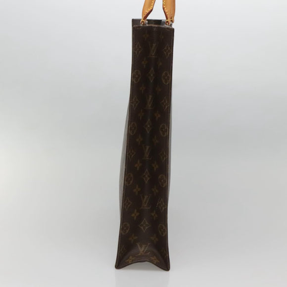 LOUIS VUITTON Monogram Sac Plat Hand Bag M51140 LV Auth 142230