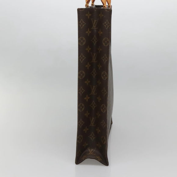 LOUIS VUITTON Monogram Sac Plat Hand Bag M51140 LV Auth 142230