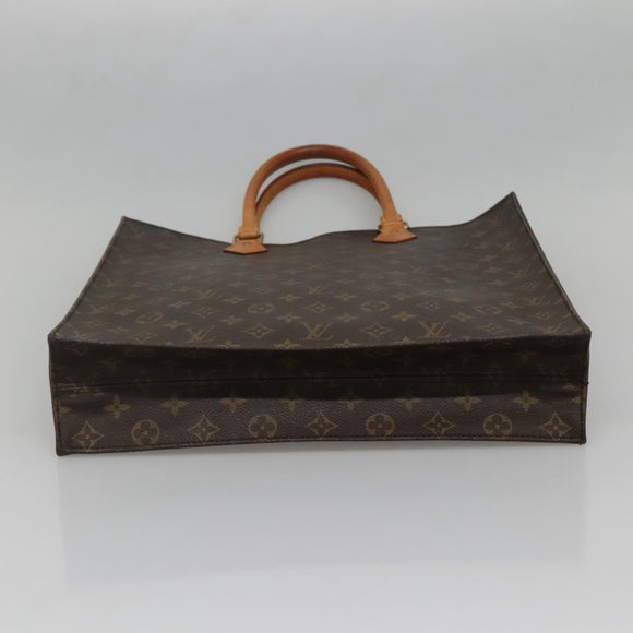 LOUIS VUITTON Monogram Sac Plat Hand Bag M51140 LV Auth 142230