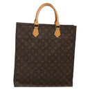 LOUIS VUITTON Monogram Sac Plat Hand Bag M51140 LV Auth 142231-1