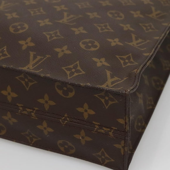 LOUIS VUITTON Monogram Sac Plat Hand Bag M51140 LV Auth 142231