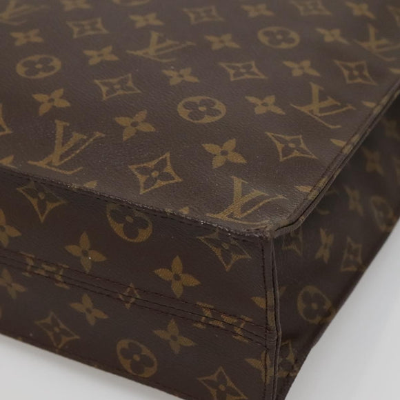 LOUIS VUITTON Monogram Sac Plat Hand Bag M51140 LV Auth 142231