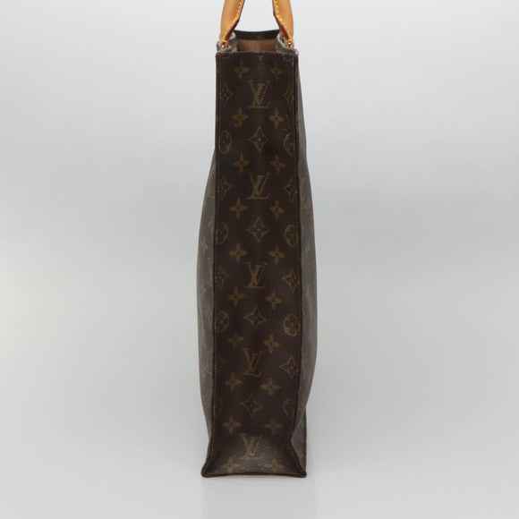 LOUIS VUITTON Monogram Sac Plat Hand Bag M51140 LV Auth 142231