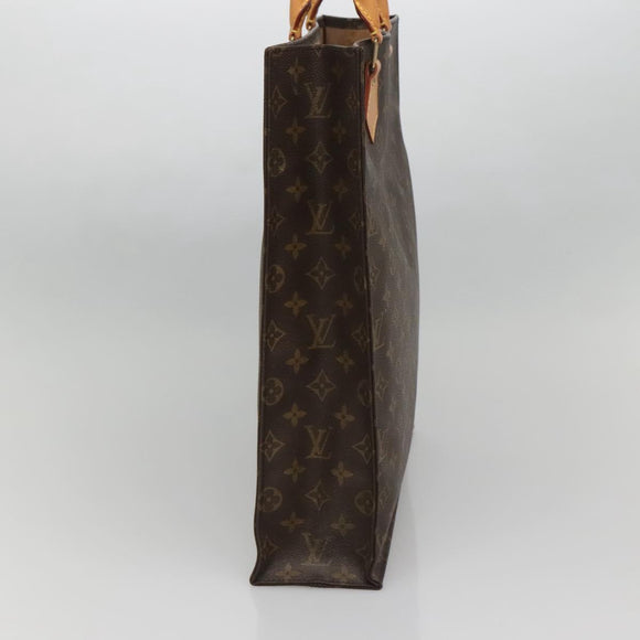 LOUIS VUITTON Monogram Sac Plat Hand Bag M51140 LV Auth 142231