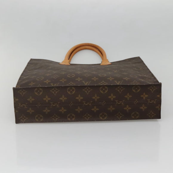 LOUIS VUITTON Monogram Sac Plat Hand Bag M51140 LV Auth 142231