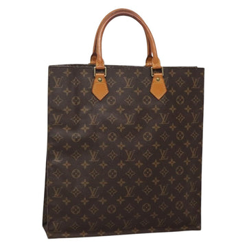 LOUIS VUITTON Monogram Sac Plat Hand Bag M51140 LV Auth 142232