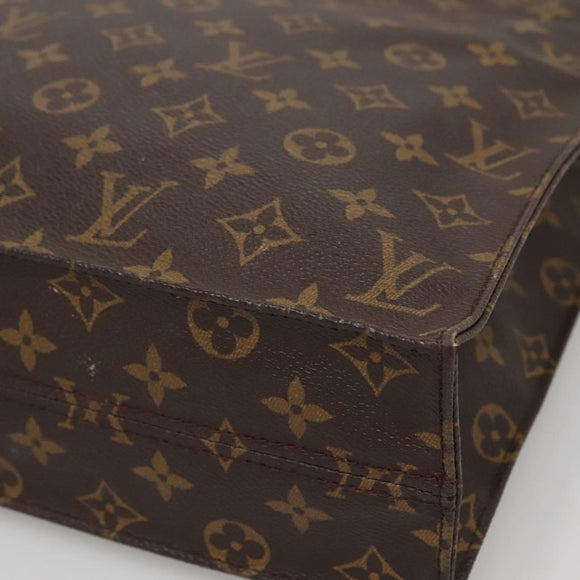 LOUIS VUITTON Monogram Sac Plat Hand Bag M51140 LV Auth 142232