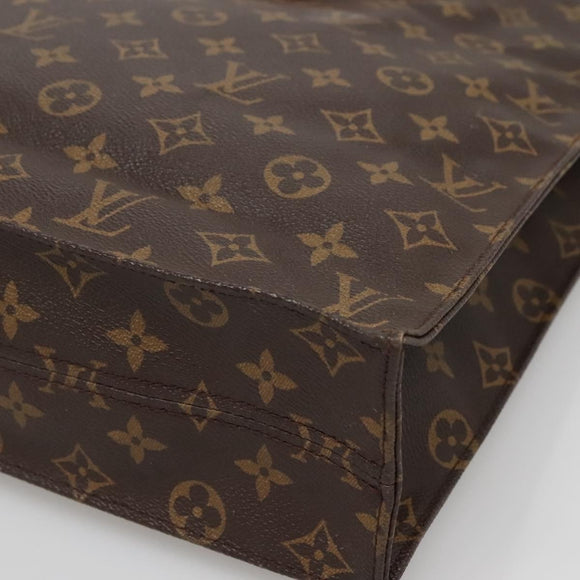LOUIS VUITTON Monogram Sac Plat Hand Bag M51140 LV Auth 142232