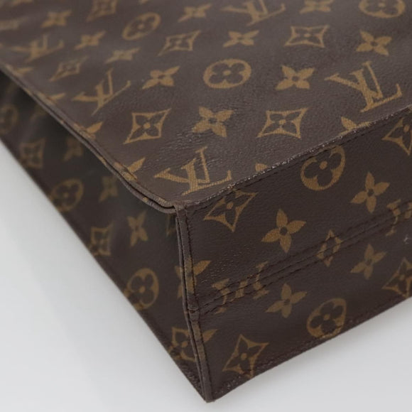 LOUIS VUITTON Monogram Sac Plat Hand Bag M51140 LV Auth 142232