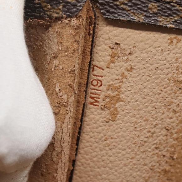 LOUIS VUITTON Monogram Sac Plat Hand Bag M51140 LV Auth 142232