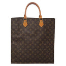 LOUIS VUITTON Monogram Sac Plat Hand Bag M51140 LV Auth 142232-2