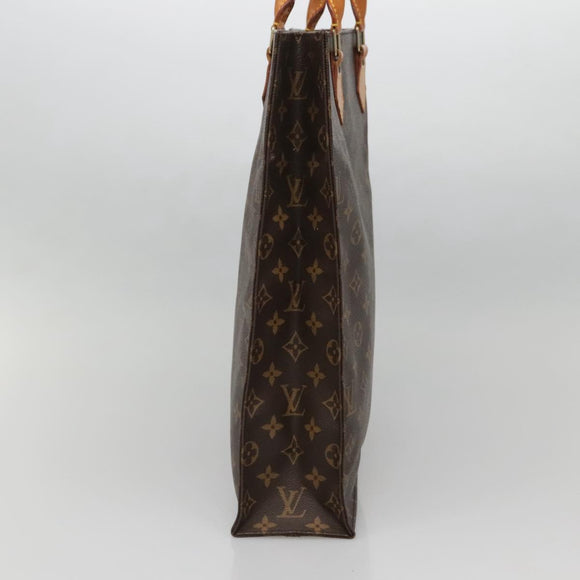 LOUIS VUITTON Monogram Sac Plat Hand Bag M51140 LV Auth 142232