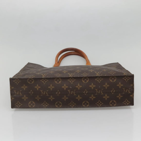 LOUIS VUITTON Monogram Sac Plat Hand Bag M51140 LV Auth 142232