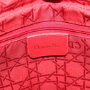 Christian Dior Canage Hand Bag Nylon Black Gold Auth 142241-16