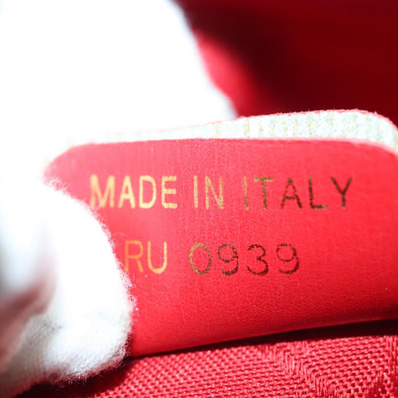 Christian Dior Canage Hand Bag Nylon Black Gold Auth 142241