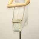 FENDI Shoulder Bag Denim Light Blue Gold Auth 142242-23
