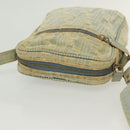 FENDI Shoulder Bag Denim Light Blue Gold Auth 142242-6