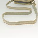 FENDI Shoulder Bag Denim Light Blue Gold Auth 142242-7