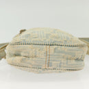 FENDI Shoulder Bag Denim Light Blue Gold Auth 142242-9