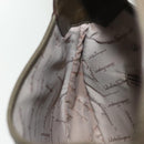 Salvatore Ferragamo Gancini Shoulder Bag Leather Brown Gold Auth 142243-19