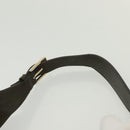 Salvatore Ferragamo Gancini Shoulder Bag Leather Brown Gold Auth 142243-8