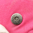 Stella MacCartney Chain Farabella Mini Bag Suede Pink Silver Auth 142245-10