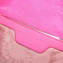 Stella MacCartney Chain Farabella Mini Bag Suede Pink Silver Auth 142245-20
