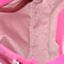 Stella MacCartney Chain Farabella Mini Bag Suede Pink Silver Auth 142245-11