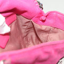 Stella MacCartney Chain Farabella Mini Bag Suede Pink Silver Auth 142245-22