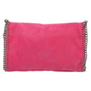 Stella MacCartney Chain Farabella Mini Bag Suede Pink Silver Auth 142245-2
