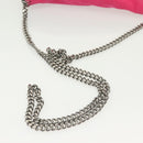 Stella MacCartney Chain Farabella Mini Bag Suede Pink Silver Auth 142245-7