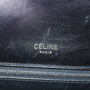 CELINE Horse Carriage Shoulder Bag Patent leather Black Gold Auth 142247-18