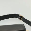 CELINE Horse Carriage Shoulder Bag Patent leather Black Gold Auth 142247-9