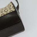CELINE C Macadam Canvas Shoulder Bag Beige Gold Auth 142248-16