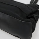 Salvatore Ferragamo Vala Hand Bag Canvas Black Silver Auth 142249-9