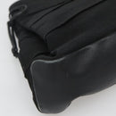 Salvatore Ferragamo Vala Hand Bag Canvas Black Silver Auth 142249-14