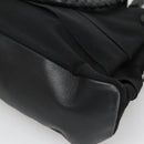 Salvatore Ferragamo Vala Hand Bag Canvas Black Silver Auth 142249-15