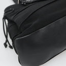 Salvatore Ferragamo Vala Hand Bag Canvas Black Silver Auth 142249-16