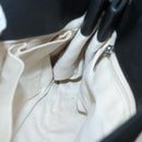 Salvatore Ferragamo Vala Hand Bag Canvas Black Silver Auth 142249-19