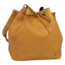 LOUIS VUITTON Epi Petit Noe Shoulder Bag Yellow M44109 LV Auth 142254-1
